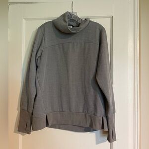Gray Cowl Neck Sweatshirt
